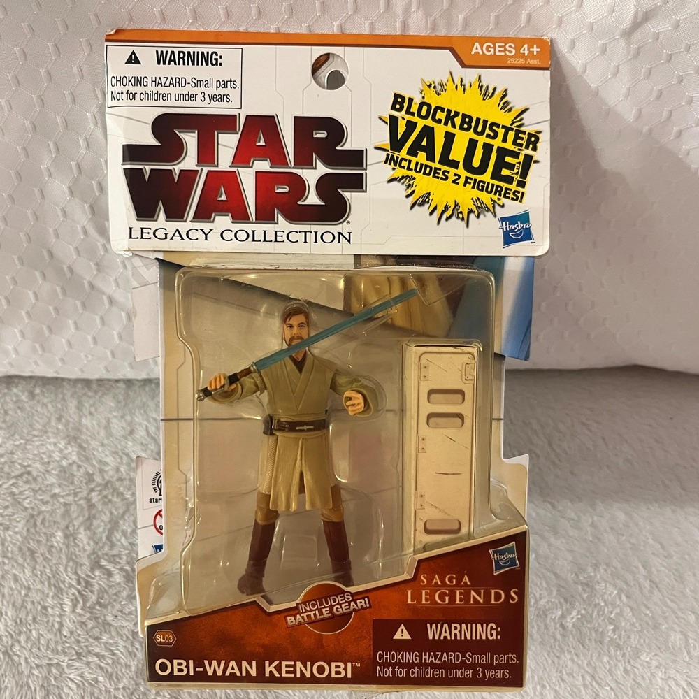 Star Wars Saga Legends SL03 Obi-Wan & SL10 Sandtrooper Legacy Value 2 Pack *NOTE
